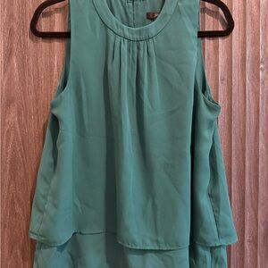 J. Crew Teal Sleeveless Blouse